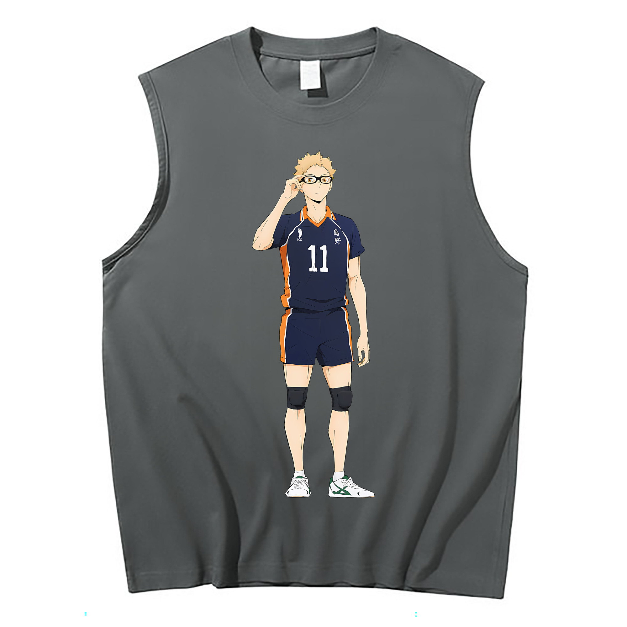 （画像用） ハイキュー!! Haikyu!! コットン100％タンクトップ（フロントプリント）